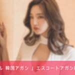 韓国 エスコートアガシ 韓国夜遊び